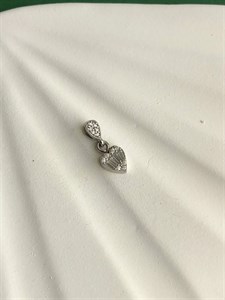 پلاک نقره قلبی 2 