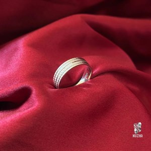 حلقه نقره مردانه کدhm1051 