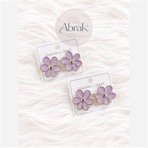 گوشواره گل میناکاری