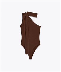 بادی قهوه‌ای کراواتی Zara329