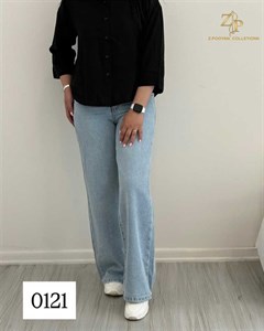 شلوار جین بگ زنانه کد 0121