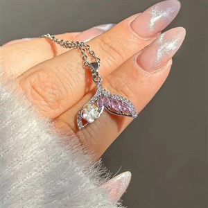 گردنبند سنگ و نقره وال 