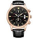 JEDIR Men Military Chronograph Quartz Wrist Watch Analog Number Dial with Date Window Metal Case