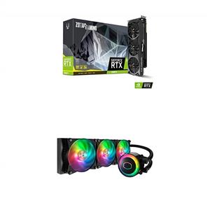 ZOTAC GAMING GeForce RTX 2080 Ti Triple Fan 11GB GDDR6 ZT-T20810F-10P 352-bit Graphics Card w/ Cooler Master MasterLiquid ML360R RGB Liquid Cooler Bundle 