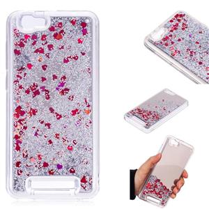 ZTE Blade A610 Case for Women Girls,XYX [Mirror][Shock-Absorption] Liquid Floating Glitter TPU Bumper Case for ZTE Blade A610 - Red