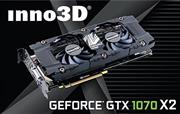 Inno3D Nvidia Geforce GTX 1070 Twin X2 Video Graphics Card VR Ready
