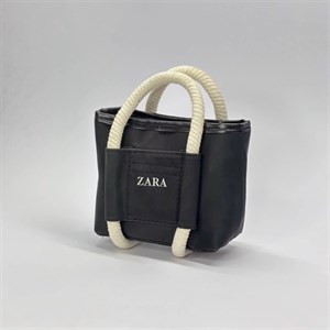 کیف زنانه دستی مدل ZARA بند حصیری مشکی