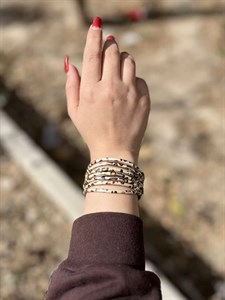 دستبند چرمی چند لاین زنانه کد dsc10014 گالری موژان حیدری