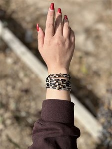 دستبند چرمی چند لاین زنانه کد dsc10013 گالری موژان حیدری