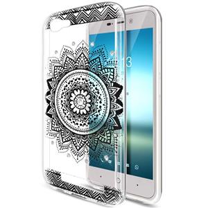 ZTE Blade A610 Case, ZTE Blade A610 Clear Case,ikasus Dandelion Mandala Floral Crystal Clear Bling Glitter Sparkle Rhinestone Diamond Soft TPU Silicone Rubber Bumper Case Cover for ZTE Blade A610,D