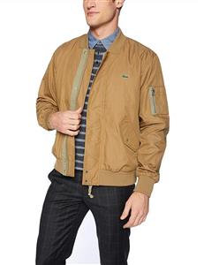 Lacoste Men's Cotton/Nylon Bomber Jacket, Bh3942, 