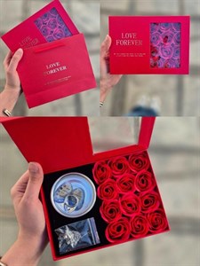 پک مروارید عشق 9 گل قرمز