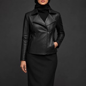 کت کراپی چرم طبیعی زنانه