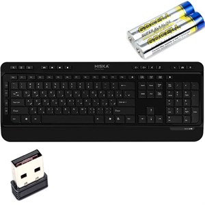 کیبورد بی سیم هیسکا Hiska مدل HX-KE235W