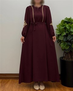 پیراهن مانتویی زنانه الیزه گلدوزی