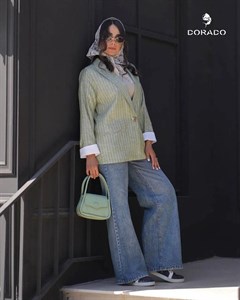 کت لینن دیپلمات استین پاکتی کد 997