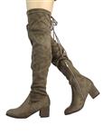 DREAM PAIRS Women's Over The Knee Thigh High Low Block Heel Boots