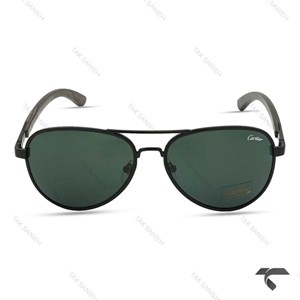 عینک آفتابی کارتیه مردانه CT2851-7 خلبانی مشکی Cartier-9867-G