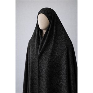پارچه چادر مشکی طرح دار برند رولنس اصل کره ای کد 102