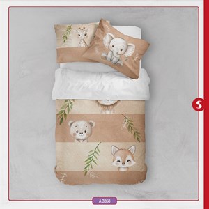 روتختی کودکانه برند مینوریا طرح حیوانات کد p-498