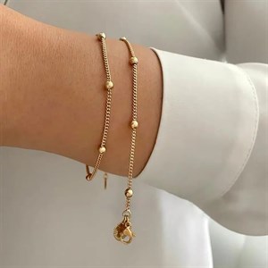 دستبند زنجیری کارتیر و گوی ژوپینگ