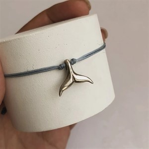 دستبند نقره ی دم وال 