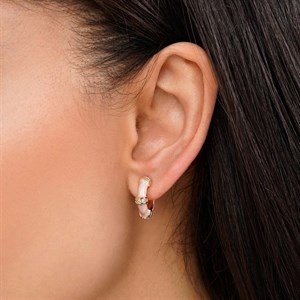 گوشواره میناکاری نگین‌دار برند ysx