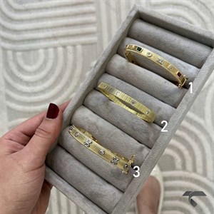 بنگل های طرح طلا مولتی کالر و ونکلیفNo Name-9953-L 
