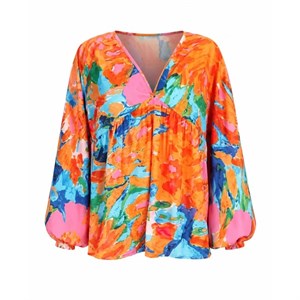 شومیز آبرنگی زنانه بوهو boohoo انگلستان سایز 48