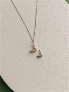 گردنبند نقره قلب بادکنکی 