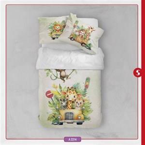 روتختی کودکانه برند مینوریا طرح حیوانات کد p-519