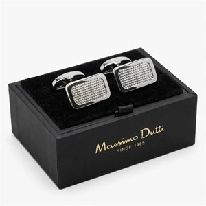 دکمه سردست لاکچری طرح عاجدار مستطیل برند Massimo Dutti