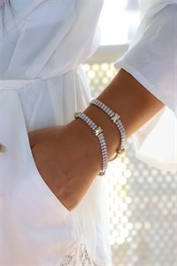 دستبند وارداتی تنیسی تیفانی