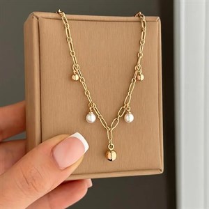 پابند آویز گوی و مروارید ژوپینگ