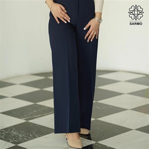 شلوار زنانه سرمه ای مدل فول بگ