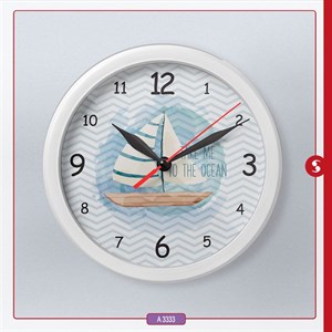ساعت دیواری اتاق کودک برند مینوریا طرح پسرانه کد p-510