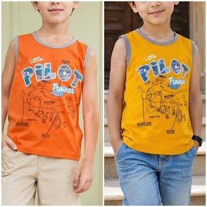 تاپ تک پسرانه طرح هواپیما pilot سایز 40 تا 55