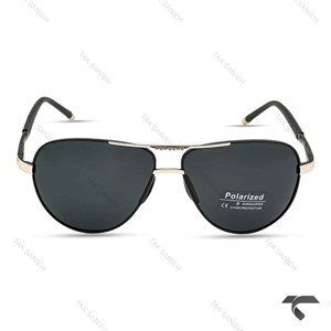 عینک دودی پورشه مردانه P1090-3 مشکی سیلور پلاریزه Cartier-9988-G