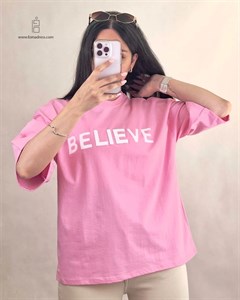 تیشرت باکسی طرح Believe