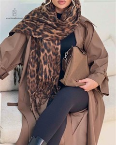شال پاییزه موهر پلنگی