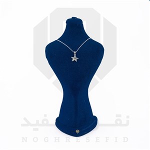 پلاک نقره طرح ستاره 