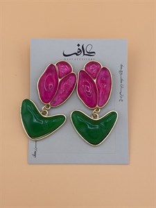 گوشواره گل شفاف Zara