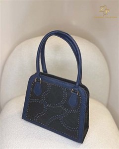 کیف تکه دوزی چرم طبیعی کد 0010