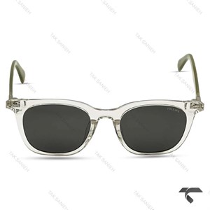 عینک آفتابی پرادا R2801-6 زنانه دسته زیتونی فریم شیشه ای Prada-10042-U