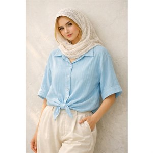 شومیز ساده پاستیلی کد