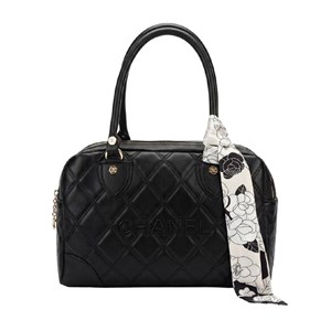 کیف CHANEL وارداتی سه زیپ چرم بزرگ مشکی / شنل
