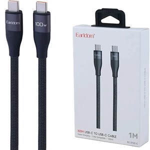 کابل دوسر تایپ سی ارلدام Earldom مدل EC-213C-C توان 100 وات 1 متری