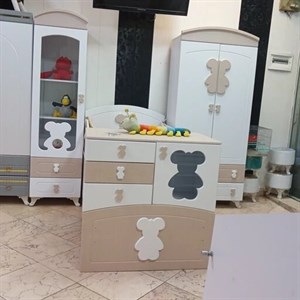 تخت و کمد نوزاد تا نوجوان مدل تدی مبلمان آپادانا مدل 602379