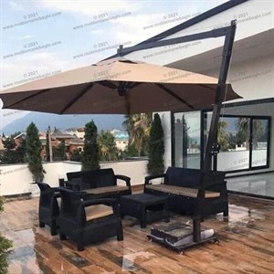 ست مبل حصیری مبلمان باغی مبلمان آپادانا مدل 609510