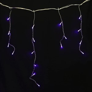 ریسه پرده ای طرح خوشه ای بنفش طول 4٫05 متر